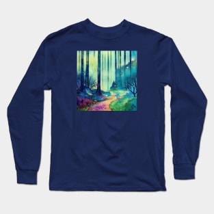 Enchanted forest path Long Sleeve T-Shirt
